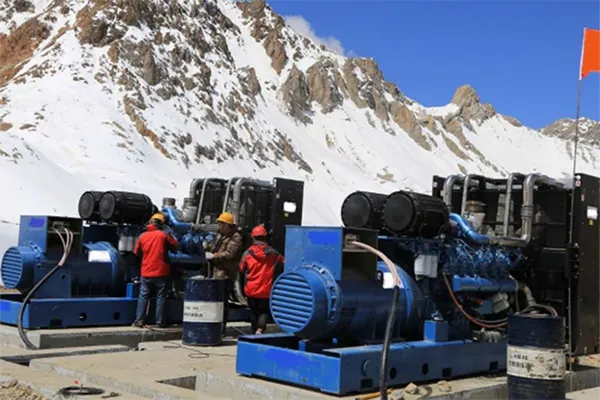 مولدات كهرباء ديزل بمحرك Weichai تم تصديرها إلى إقليم التبت 